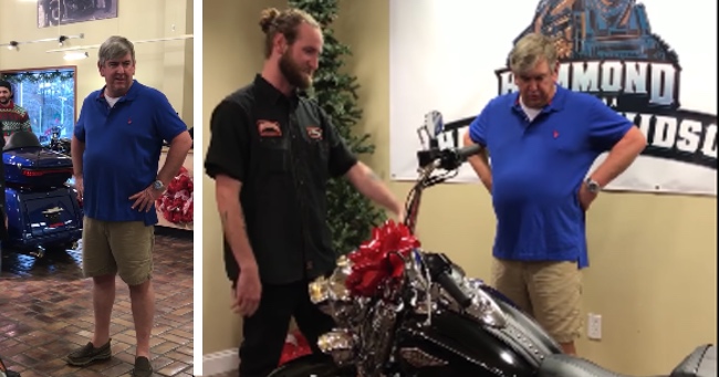 Dad Is In Huge Denial After His Daughter Bought Him A Motorcycle For Christmas