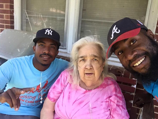 Neighbor Harasses Elderly Woman For Money To Mow Her Lawn, Then 2 Men Appear To Help Her