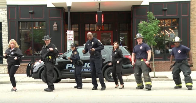 First Responders Line Up To Create Hilarious Music Video To "Uptown Funk"