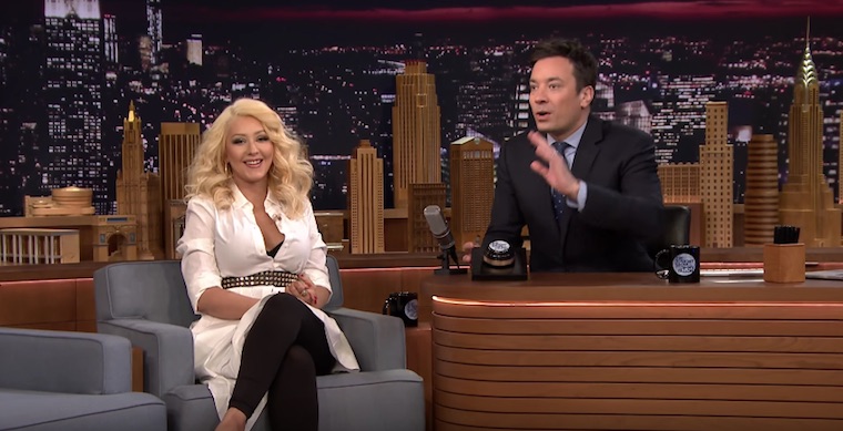 Christina Blows Away The Crowd With Her Impression Of Cher On The Tonight Show