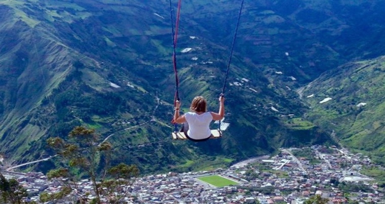 Take A Swing Over The Edge of The World In Ecuador