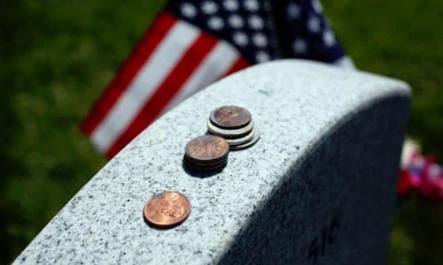 If You Find Coins Laying on Military Tombstones, Here’s Why They Are There