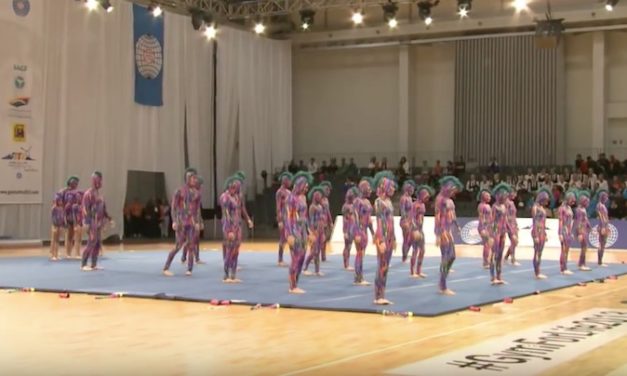 31 Gymnasts from Group “Ts Goetzis Zurcaroh” Come Together to Stun Audience with Vibrant Costumes