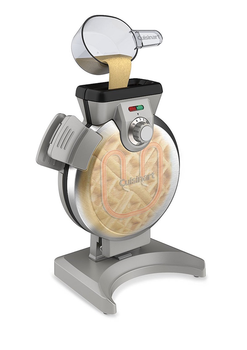 The Cuisinart Vertical Waffle Maker Pour Batter Through a Spout to Make Perfect Waffles