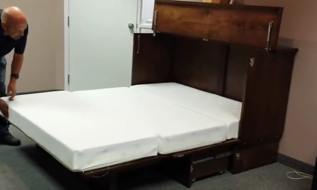 Cabinet Bed: Bed Turns into a Cabinet to Save Space