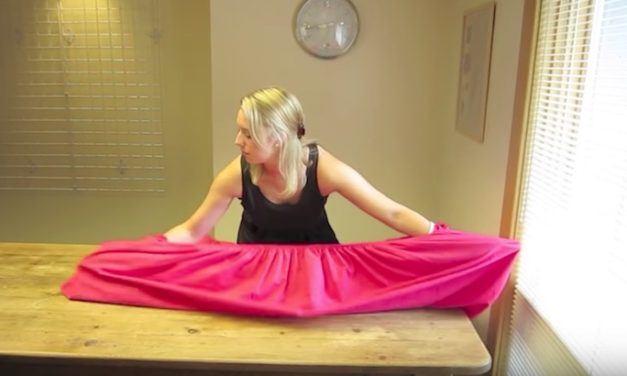 This Might Be the Best Technique for Folding a Fitted Sheet