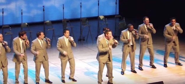 10-Man Group Wows the Crowd with Singing and Dancing Performance of “The Lion Sleeps Tonight”