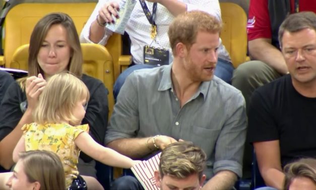 Toddler Steals Popcorn from Prince Harry When He Looks Away, Then Makes Eye Contact