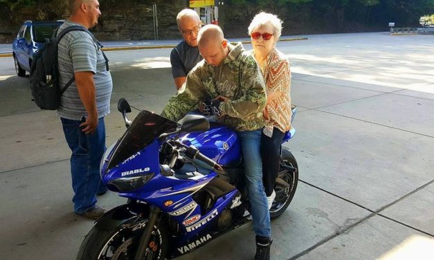 Blind Lady’s Bucket List Success After Riding on Motorcycle