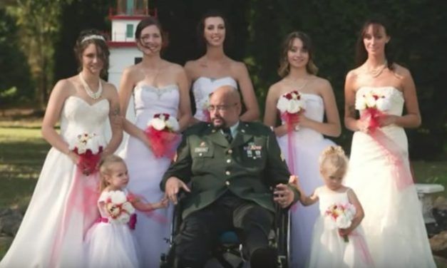 Dad Won’t Live to Walk 7 Daughters Down Aisle, So They Show Up Wearing White Dresses