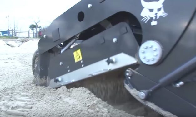 Bobcat Sand Cleaner Attachment: Easily Keeps Beaches and Parks Clean
