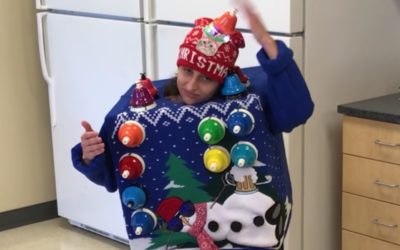 Ugly Christmas Sweater Winner Plays Carol of the Bells