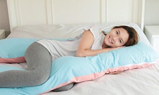 QueenRose Body Pillow: U-Shaped Pregnancy Pillow with Washable Cover