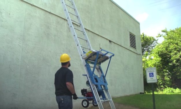Safety Hoist: Ladder Lift Lets You Safely Carry Heavy Loads