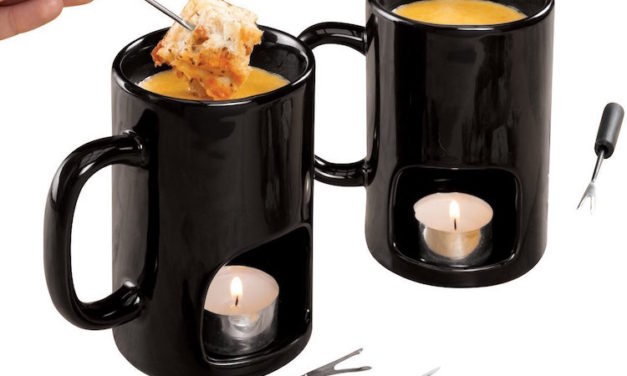 Kovot Personal Fondue Mugs: Create Fondue with a Variety of Foods at Your Table