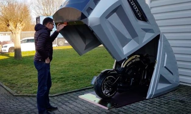bikeBOX 24: The Portable Garage for Your Motorcycle