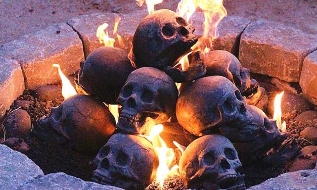 Myard Fireproof Human Fire Pit Skull: The Coolest Halloween Decoration